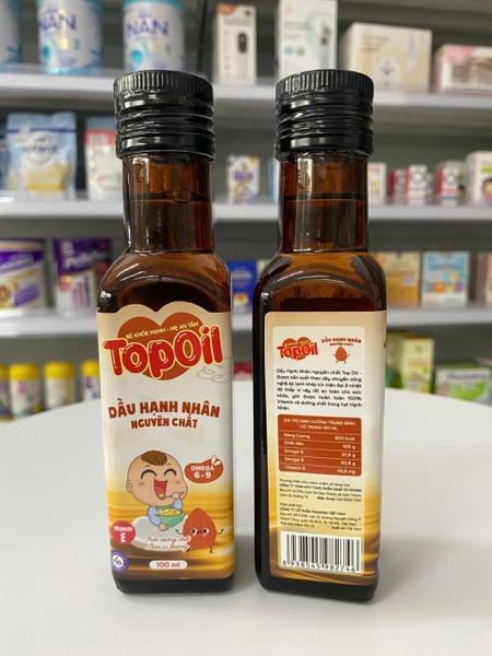 Dầu hạnh nhân nguyên chất Topoil 100ml