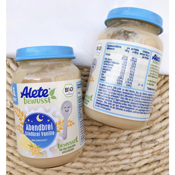 Hũ ăn dặm dinh dưỡng Alete Đức vị Bánh Quy 190g cho bé trên 6 tháng
