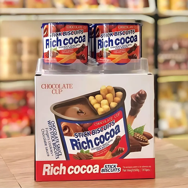 Bánh que chấm socola Rich Cocoa 38g