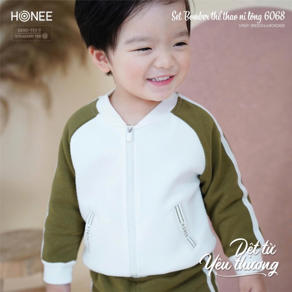 Set Bomber Thể Thao Nỉ Lông Honee 6068