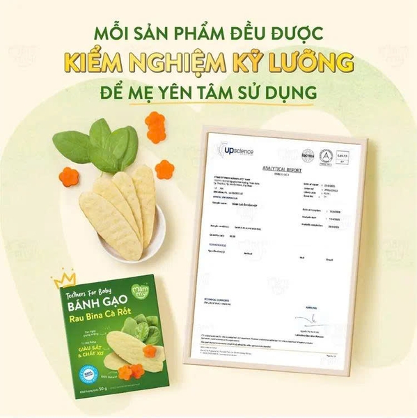 Bánh gạo ăn dặm Mămmy vị rau củ 50g (7M)