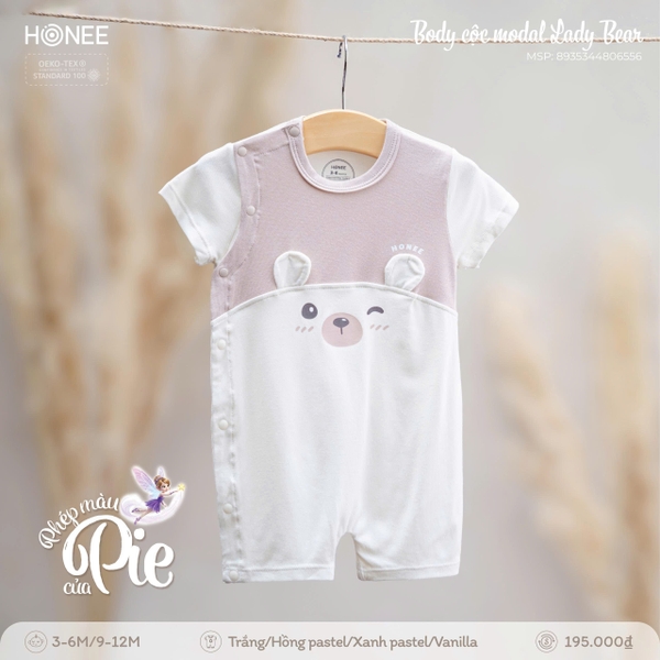 (C2.5) Bộ cộc tay Modal Lazy Bear 6556 Honee