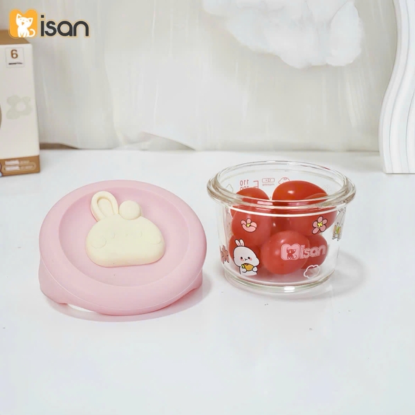 Hũ thủy tinh ăn dặm khởi đầu dáng vuông Misan MS057A