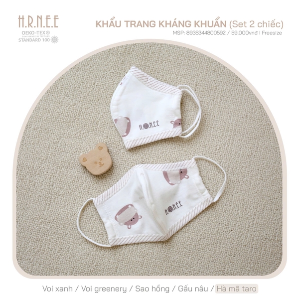 Khẩu trang kháng khuẩn Honee (Set 2 chiếc)