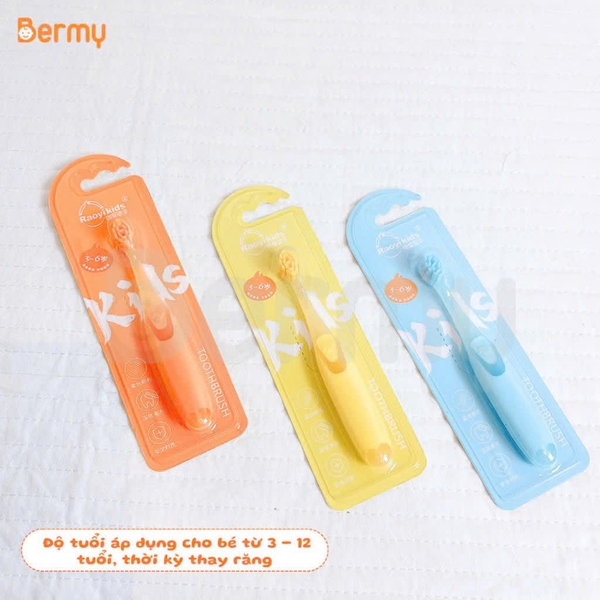 Bàn chải Raoyi Kids trong suốt (màu ngẫu nhiên)