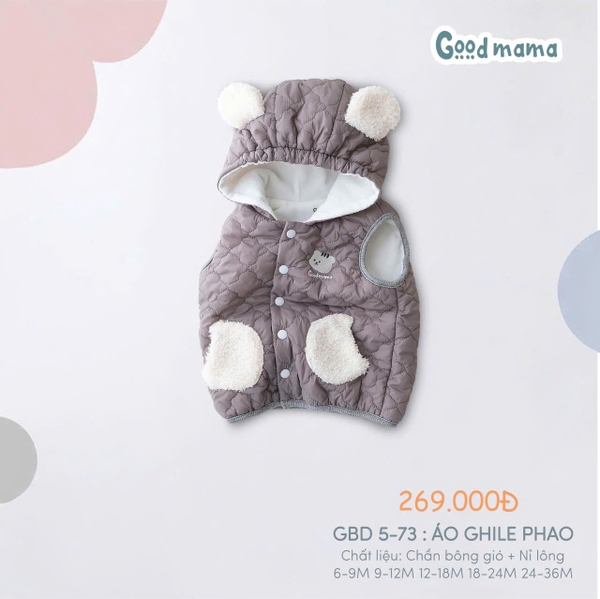 ('C4-DHV) Áo ghile phao Goodmama GBD 5-73