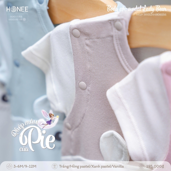 (C2.5) Bộ cộc tay Modal Lazy Bear 6556 Honee