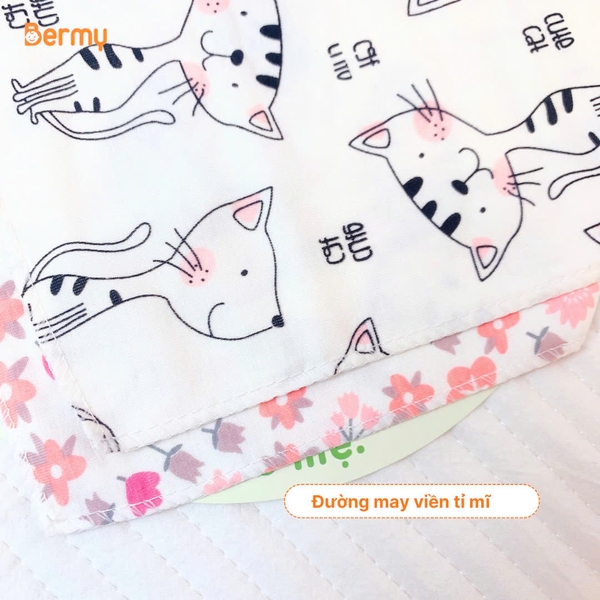 Set 3 yếm tam giác vải Bermy (họa tiết ngẫu nhiên)