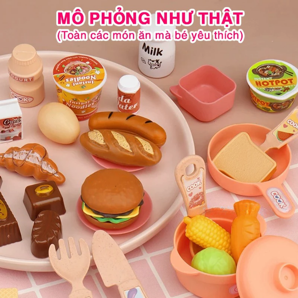 Bộ đồ chơi nhà bếp cho bé nhiều chi tiết (3Y+)