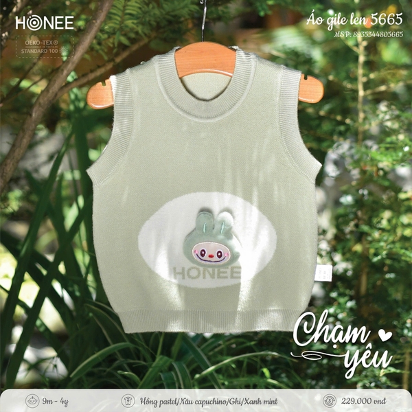 ('C5-DHV) Áo Gile len 5665 Honee