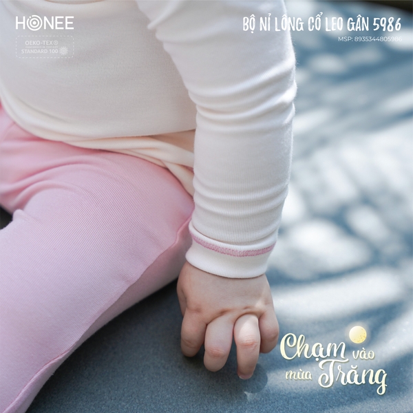 (DHV) Bộ nỉ lông cổ leo gân 5986 Honee