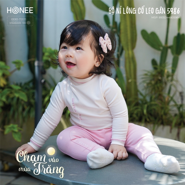 (DHV) Bộ nỉ lông cổ leo gân 5986 Honee