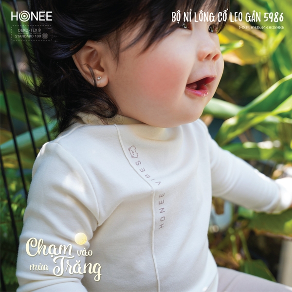 (DHV) Bộ nỉ lông cổ leo gân 5986 Honee