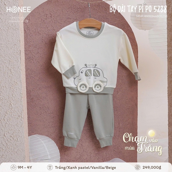 ('C3) Bộ dài tay pí po 5238 Honee