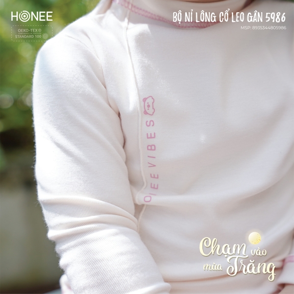 (DHV) Bộ nỉ lông cổ leo gân 5986 Honee