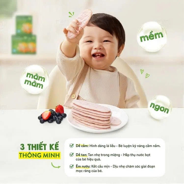 Bánh gạo ăn dặm Mămmy vị rau củ 50g (7M)