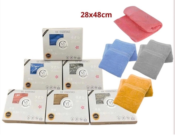 Khăn mặt VJC Essential Nhật Bản 100% cotton (48x28cm)