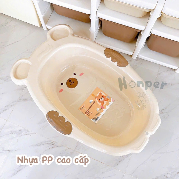 Chậu tắm Honper HP131 hình gấu (86 x 58 x cao 21cm)