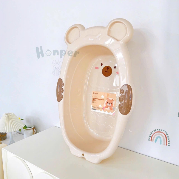 Chậu tắm Honper HP131 hình gấu (86 x 58 x cao 21cm)