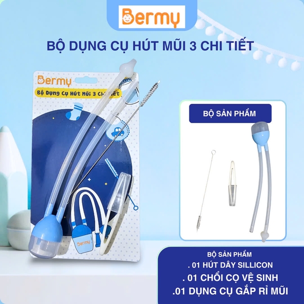 Hút mũi dây 3 món kèm nhíp