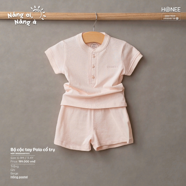 (C6.5) Bộ cộc tay Polo cổ trụ 7072 Honee