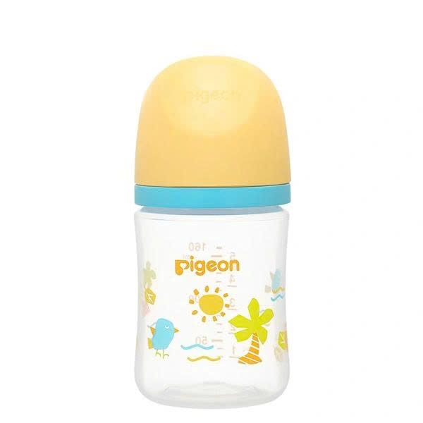 Bình sữa PP Pigeon Softouch Baby-Friendly World cổ rộng 160ml - Mùa Hạ (từ 0 tháng)