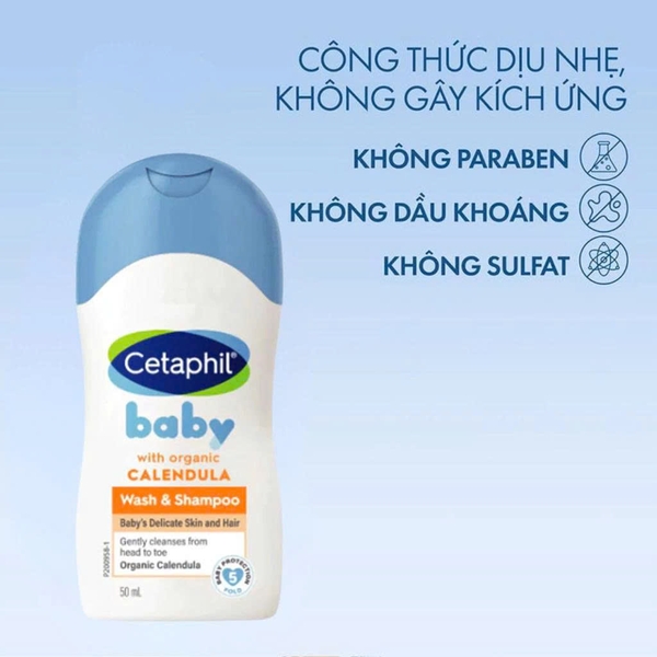 Sữa tắm gội Cetaphil Hoa Cúc 50ml (0M+)