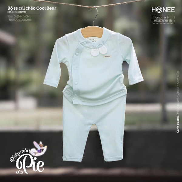 Bộ sơ sinh cài chéo Cool Bear 7706 Honee