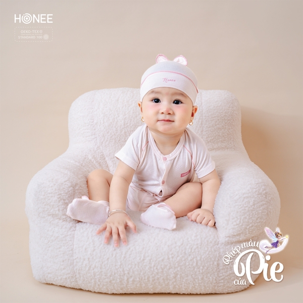 (C2.5) Bộ sơ sinh cài chéo bip bip Honee 6686