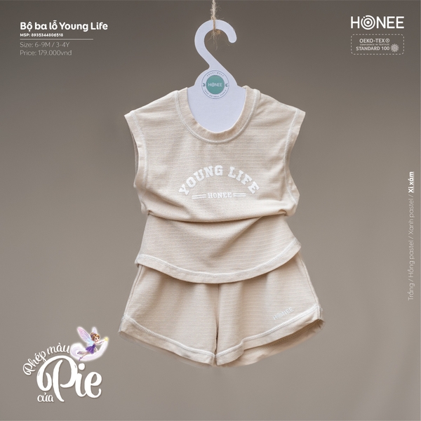 (C8) Bộ ba lỗ Young Life Honee 6518