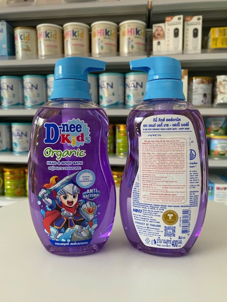 Sữa tắm gội toàn thân em bé Dnee tím 400ml (cho bé trên 3 tuổi)