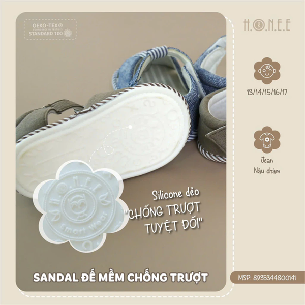 Dép Sandal Hrnee đế mềm chống trượt