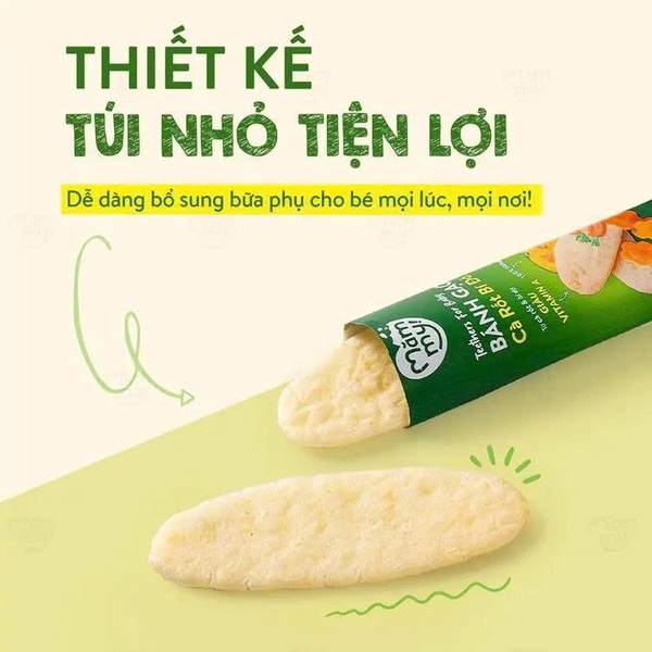 Bánh gạo ăn dặm Mămmy vị rau củ 50g (7M)
