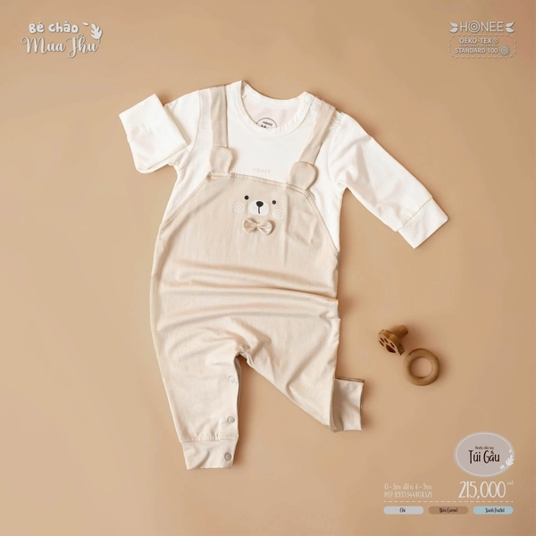 Body dài tay túi gấu Honee 8321