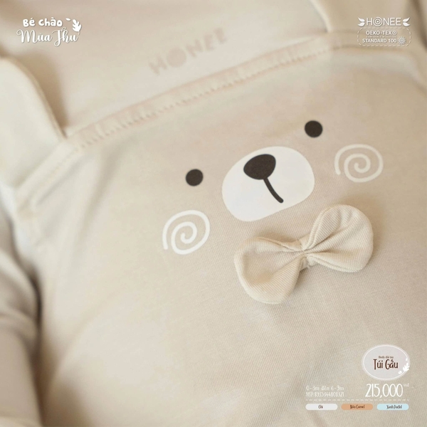 Body dài tay túi gấu Honee 8321