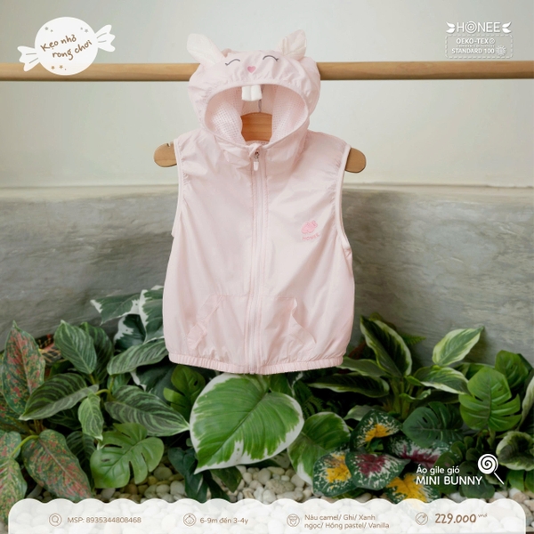 Áo gile gió Mini Bunny Honee 8468
