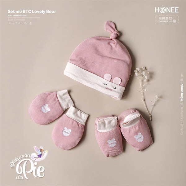 Set mũ BTC Lovely Bear Honee 7461