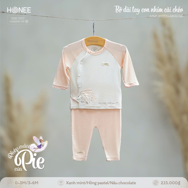 (C1.5) Bộ dài tay con nhím cài chéo 6785 Honee