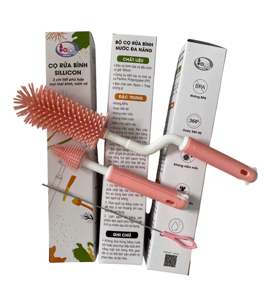 Cọ bình sữa silicone Lobaby
