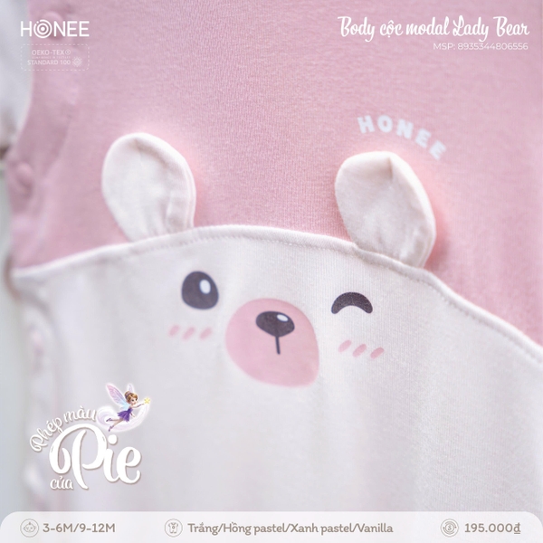 (C2.5) Bộ cộc tay Modal Lazy Bear 6556 Honee