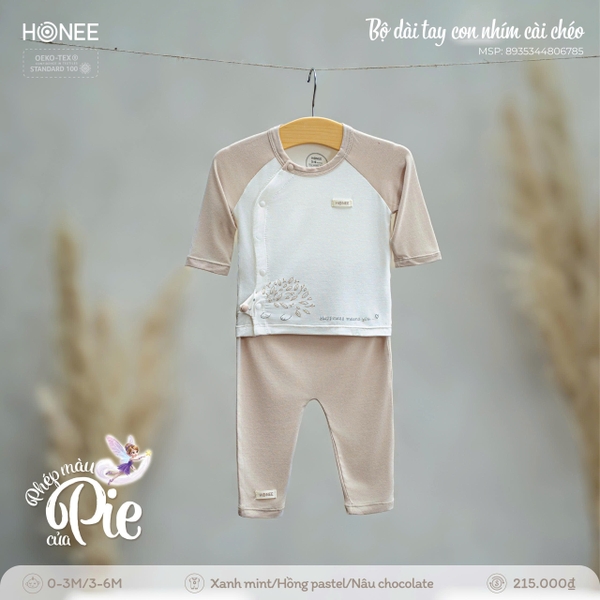 (C1.5) Bộ dài tay con nhím cài chéo 6785 Honee