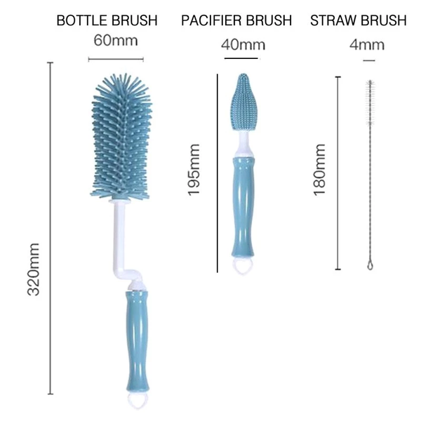 Cọ bình sữa silicone Lobaby