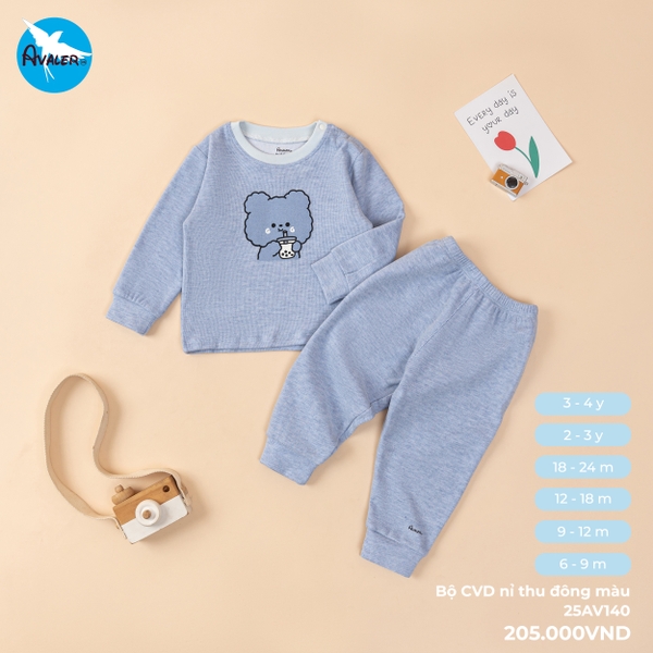 Bộ CVD nỉ thu đông màu Avaler 25AV140