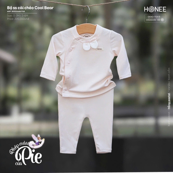 Bộ sơ sinh cài chéo Cool Bear 7706 Honee