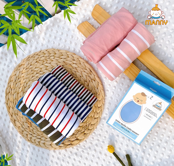 Khăn quấn chũn Manny cho bé từ 3-10kg (họa tiết ngẫu nhiên)