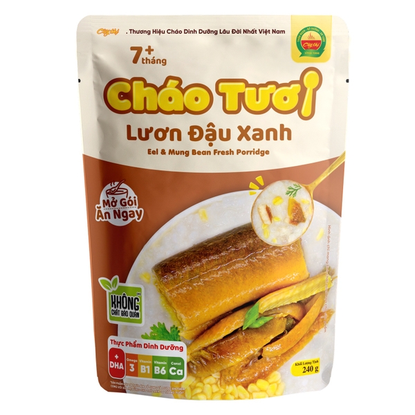Cháo tươi Cây Thị Lươn Đậu Xanh 240g cho bé trên 7 tháng
