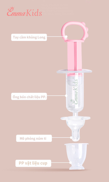 Dụng cụ bón thuốc uống thuốc Emmakids