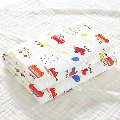 Khăn tắm xô nhăn 6 lớp Manny cao cấp 100x110cm (họa tiết ngẫu nhiêu)