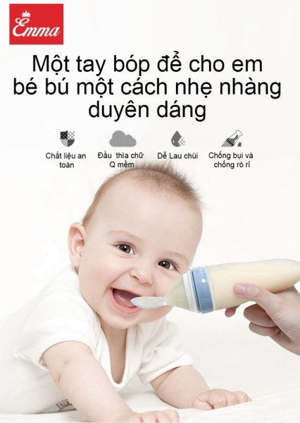 Bình thìa ăn dặm cho bé EMMAKIDS 727