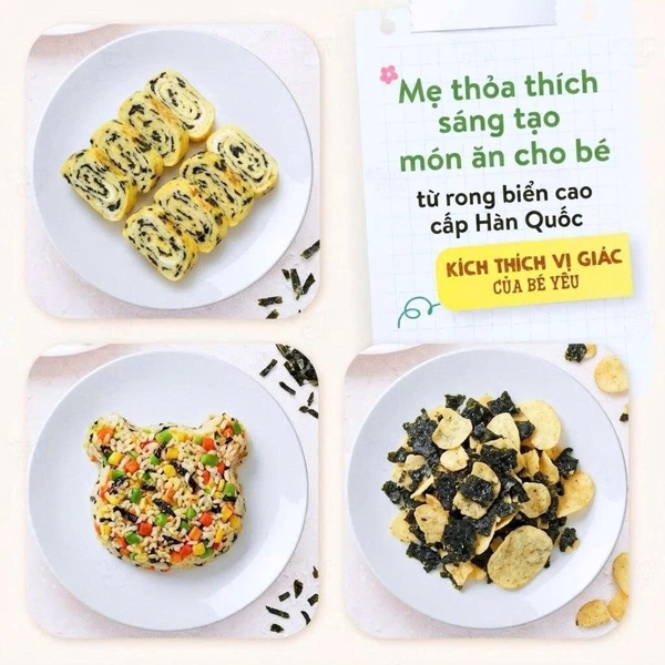 Rong biển vụn rắc cơm Baby Samwon 40g Hàn Quốc - Vị BBQ (12M+)
